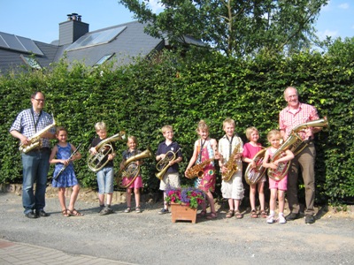 die Jüngsten bei den Möhnsener Musikanten- Bild zum Vergrößern bitte anklicken