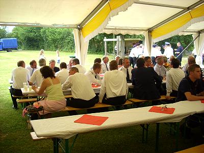 75 Jahre Feuerwehr Basthorst - im Festzelt