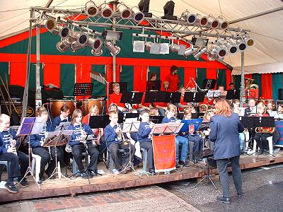 Geimeinsames Konzert Jugendblasorchzester Sachsenswald mit Køge Musikskoles Messingensemble in Trittau