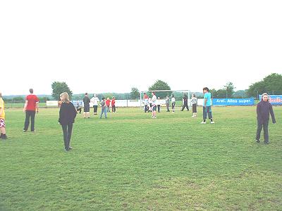 Fußballspiel Jugendblasorchester Sachsenwald gengen das  Køge Musikskoles Messingensemble