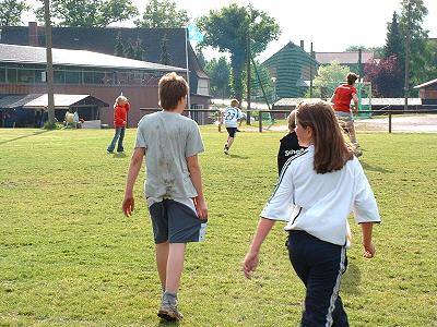 Fußballspiel Jugendblasorchester Sachsenwald gegen das  Køge Musikskoles Messingensemble