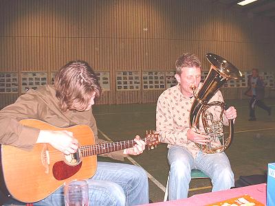 Feier Jugendblasorchester Sachsenwald und Køge Musikskoles Messingensemble in der Sporthalle Möhnsen