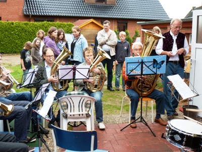 Einweihungsfeier für das neue Vereinsheim der Möhnsener Musikanten