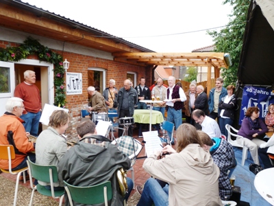 Einweihungsfeier für das neue Vereinsheim der Möhnsener Musikanten