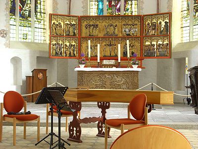 Altar Kirche Burg a. Fehmarn.