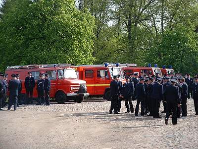 Eintreffen der Wehren