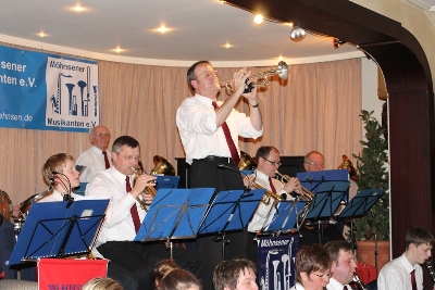 Frühjahrskonzert der Möhnsener Musikanten -  Unser Flügelhornist Andreas.