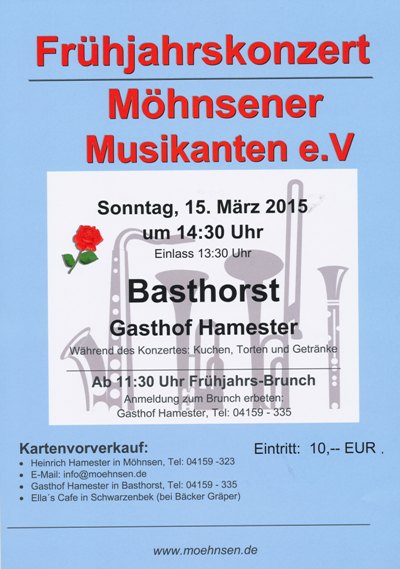 Frühjahrskonzert der Möhnsener Musikanten - Bild zum Vergrößern bitte anklicken