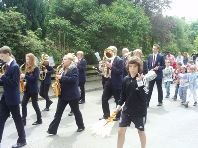 Kinderfest 2012 in Fuhlenhagen mit Musikzug und Jugendblasorchester aus Möhnsen