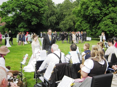 Hochzeit von Milana von Ruffin, älteste Tochter von Vicky Leandros. Der Musikzug Möhnsen lieferte 4 Stunden beste Unterhaltung