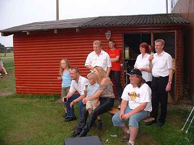 Peter beim Bullenreiten