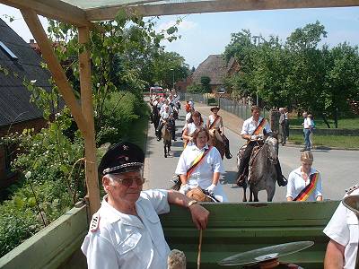 Reiter-Umzug durch Koberg