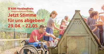 KSK Vereinsspreis 2025 - Ihre Stimme für uns - einfach das Bild anklicken