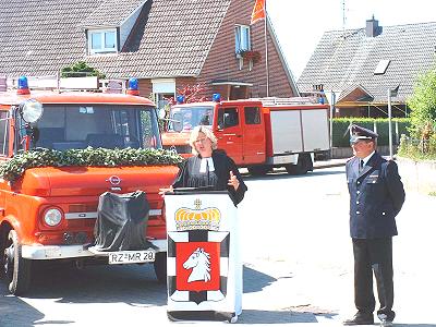 Fahrzeugeinweihung bei der FF Mühlenrade