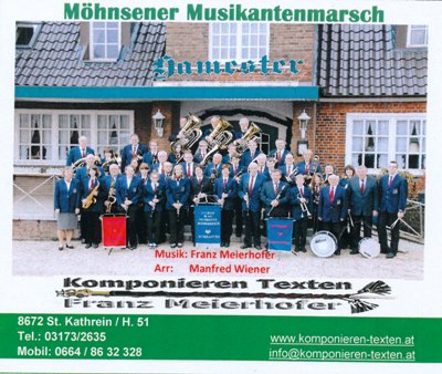 Möhnsener Musikantenmarsch - komponiert von Franz Meierhofer  aus der Steiermark in Österreich - Bild zum Vergrößern bitte anklicken