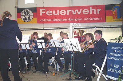 Musikerfest 2009 Borstorf - Jugendblasorchester Sachsenwald beim Empfang