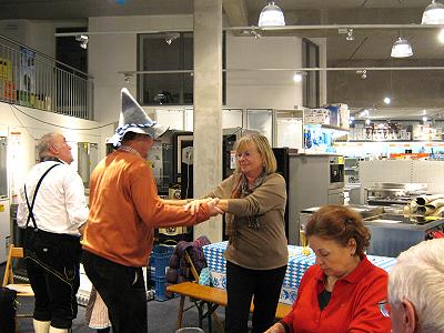 Musikzug Möhnsen beim Oktoberfest des Eleltrofachmarktes Buddenhagen in Hamburg-Winterhude