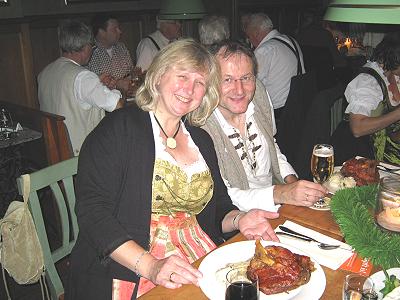 Musikzug Möhnsen beim Oktoberfest im Restaurant DIE MÜHLE in Hamuburg Wohldorf