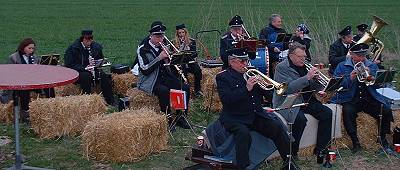 Musikzug beim Osterfeuer