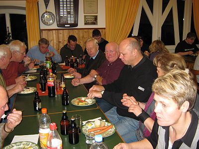 Probe des Musikzuges im Bürgerhaus im Dezember 2009