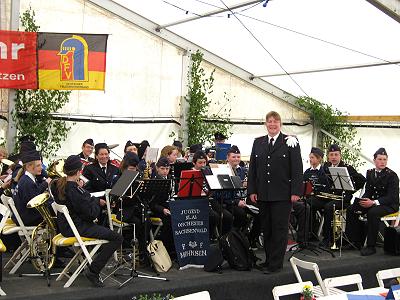 Jugendblasorchester Sachsenwald auf dem Amtswehrfest in Ritzerau