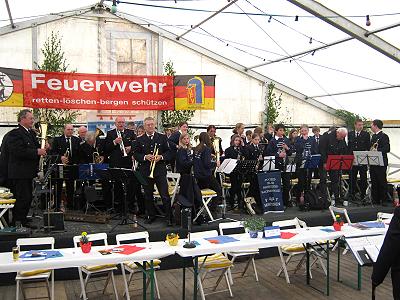 Jugendblasorchester Sachsenwald auf dem Amtswehrfest in Ritzerau