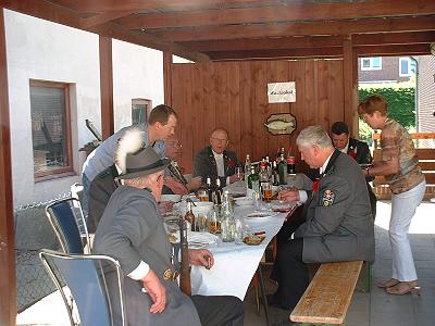 Schützenfest 2005 in Schwarzenbek - Im Wachlokal