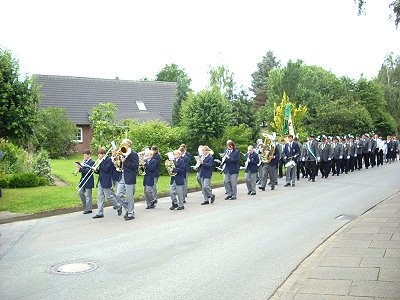 Schützenfest 2009 in Müssen mit dem Jugendblasorchester Sachsenwald