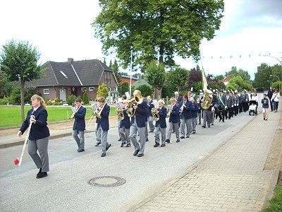 Schützenfest 2009 in Müssen mit dem Jugendblasorchester Sachsenwald