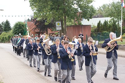 Schützenfest 2009 in Müssen mit dem Jugendblasorchester Sachsenwald