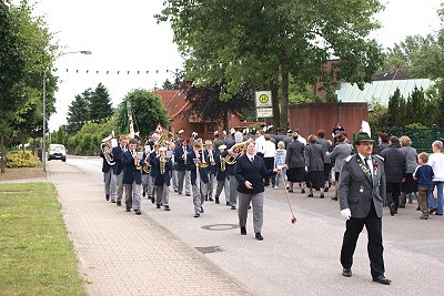 Schützenfest 2009 in Müssen mit dem Jugendblasorchester Sachsenwald