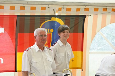 Musikerfest 2011 in Talkau - Musikzug Möhnsen - Posaunisten Heinz und Henrik