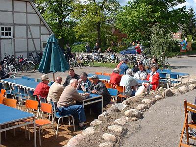 Viele Radelnde Gäste kamen