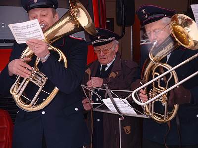 Trommler Werner und Triangel