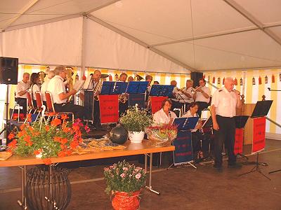 850-Jahrfeier der Gemeinde Ziethen - Musikzug Möhnsen beim Frühschoppenkonzert